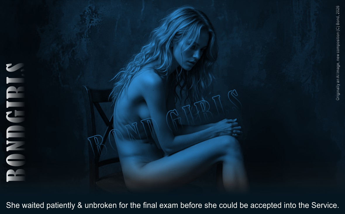 She waits patiently & unbroken for the final exam before she could be accepted into the Service.